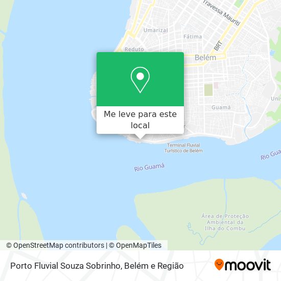 Porto Fluvial Souza Sobrinho mapa