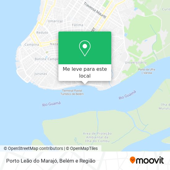 Porto Leão do Marajó mapa