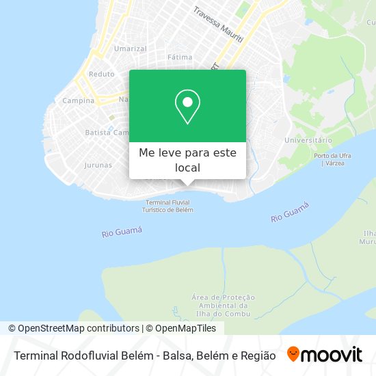 Terminal Rodofluvial Belém - Balsa mapa