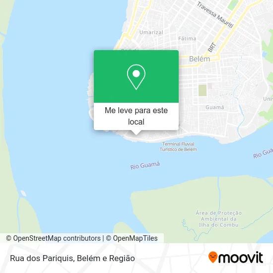Rua dos Pariquis mapa