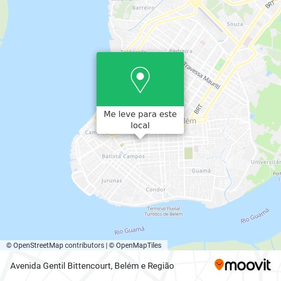 Avenida Gentil Bittencourt mapa