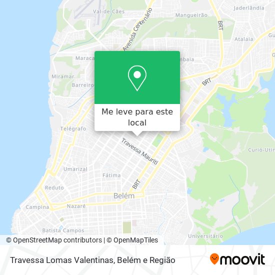 Travessa Lomas Valentinas mapa