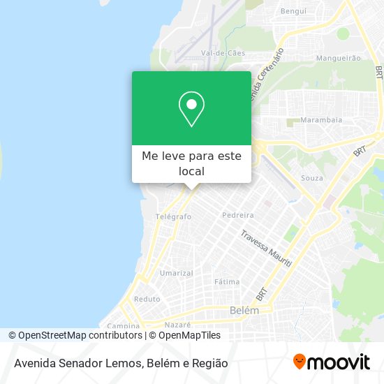 Avenida Senador Lemos mapa