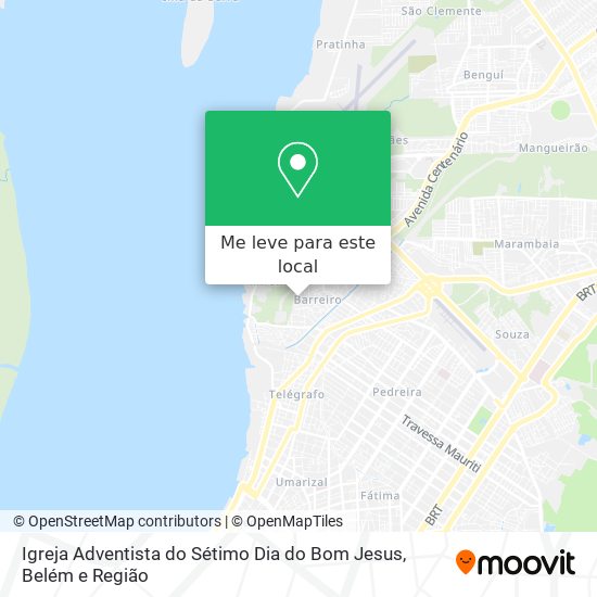 Igreja Adventista do Sétimo Dia do Bom Jesus mapa