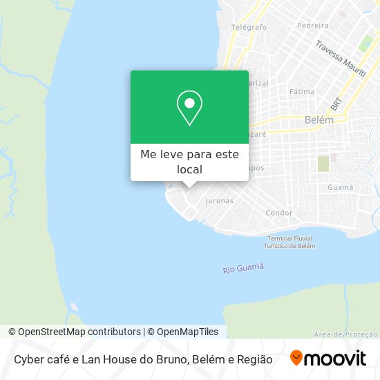 Cyber café e Lan House do Bruno mapa