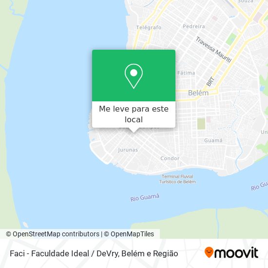 Faci - Faculdade Ideal / DeVry mapa