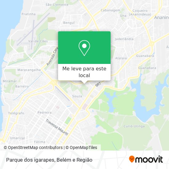 Parque dos igarapes mapa