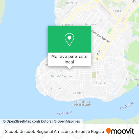 Sicoob Unicoob Regional Amazônia mapa