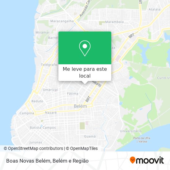 Boas Novas Belém mapa