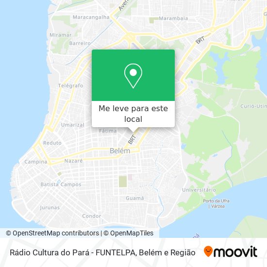 Rádio Cultura do Pará - FUNTELPA mapa