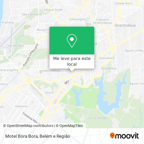 Motel Bora Bora mapa