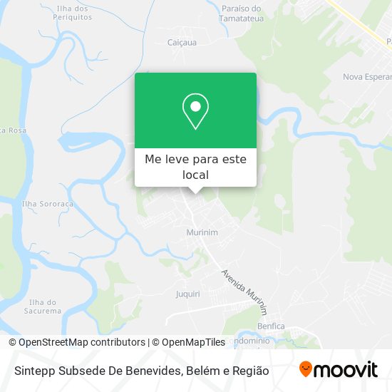 Sintepp Subsede De Benevides mapa