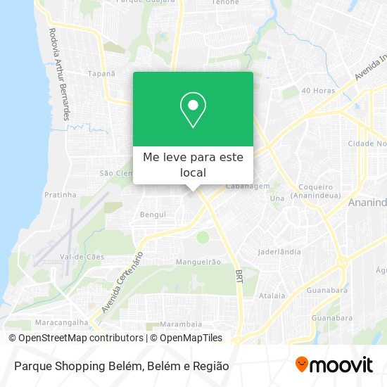Parque Shopping Belém mapa