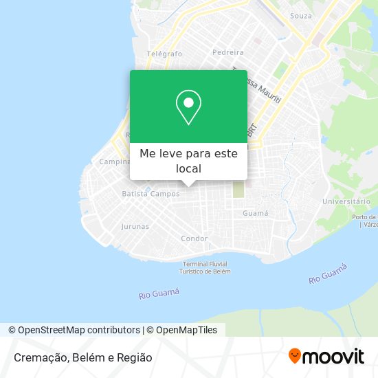 Cremação mapa