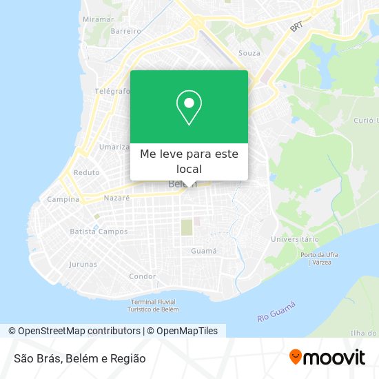 São Brás mapa