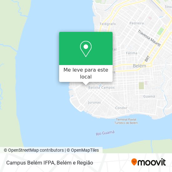 Campus Belém IFPA mapa