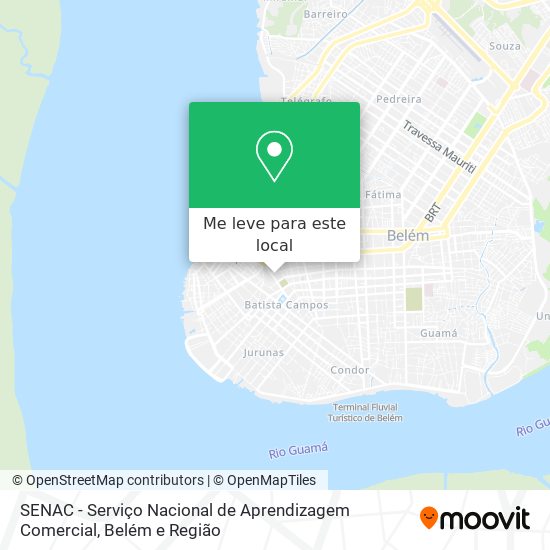 SENAC - Serviço Nacional de Aprendizagem Comercial mapa