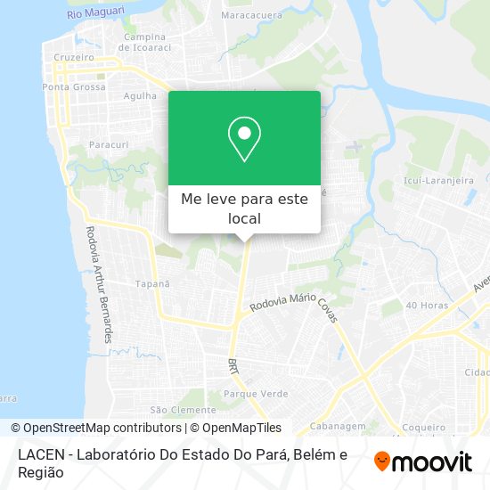 LACEN - Laboratório Do Estado Do Pará mapa