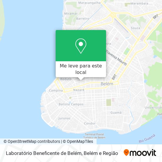 Laboratório Beneficente de Belém mapa