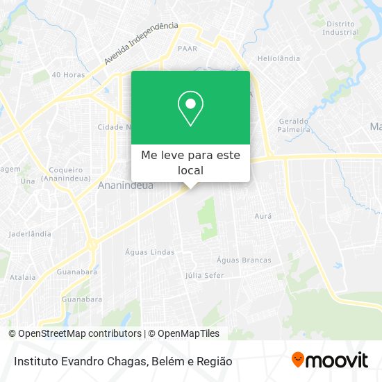 Instituto Evandro Chagas mapa