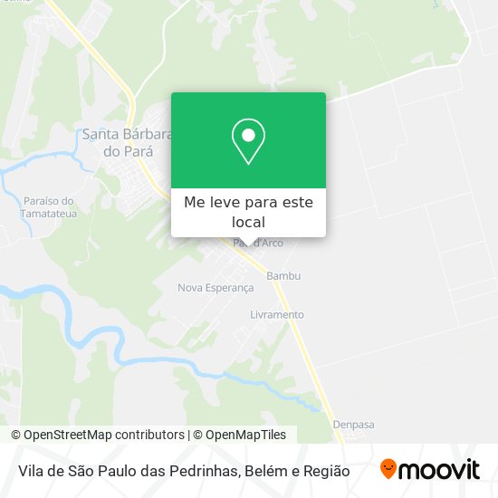 Vila de São Paulo das Pedrinhas mapa