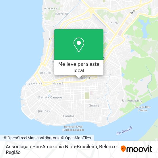 Associação Pan-Amazônia Nipo-Brasileira mapa