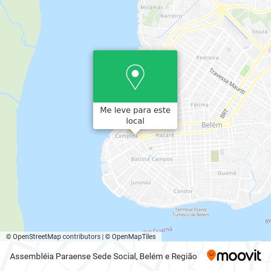 Assembléia Paraense Sede Social mapa