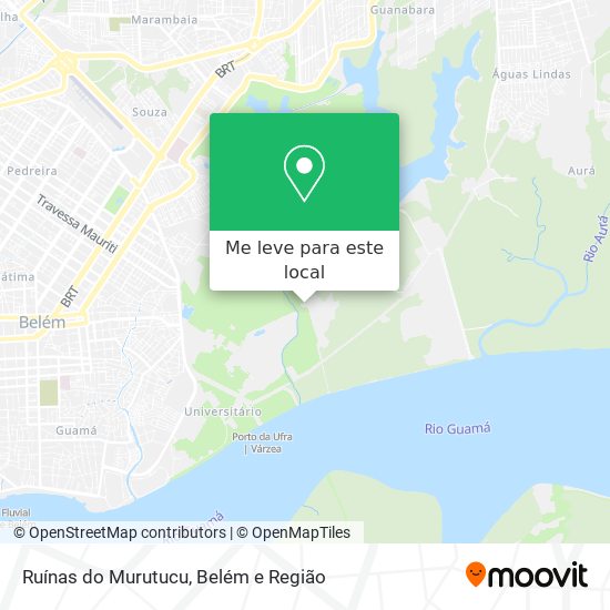 Ruínas do Murutucu mapa
