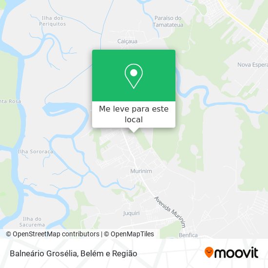 Balneário Grosélia mapa