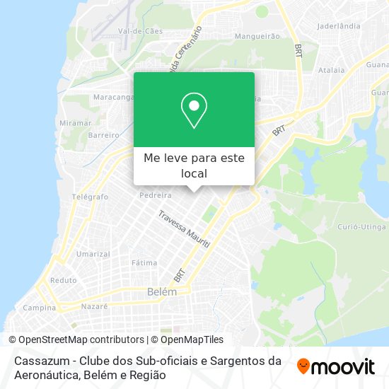 Cassazum - Clube dos Sub-oficiais e Sargentos da Aeronáutica mapa