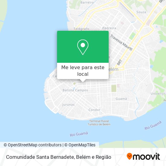 Comunidade Santa Bernadete mapa