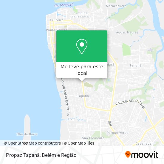 Propaz Tapanã mapa
