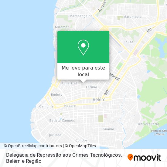 Delegacia de Repressão aos Crimes Tecnológicos mapa