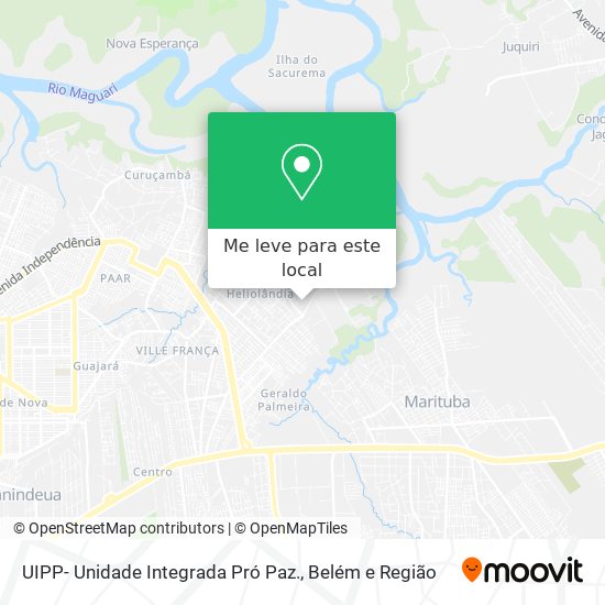UIPP- Unidade Integrada  Pró Paz. mapa
