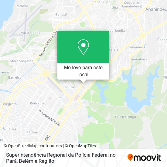 Superintendência Regional da Polícia Federal no Pará mapa