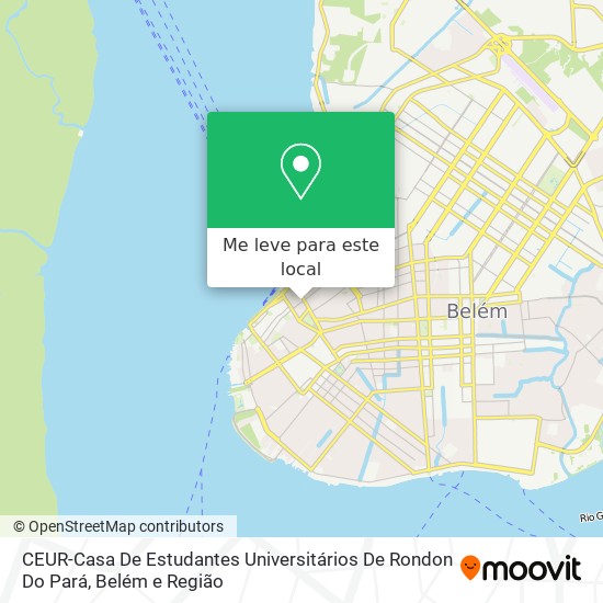 CEUR-Casa De Estudantes Universitários De Rondon Do Pará mapa