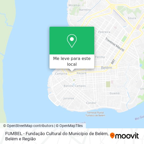 FUMBEL - Fundação Cultural do Município de Belém mapa