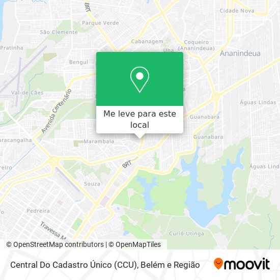 Central Do Cadastro Único (CCU) mapa