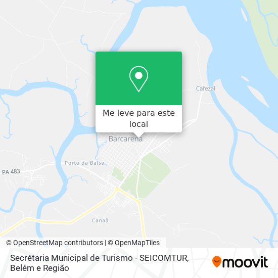 Secrétaria Municipal de Turismo - SEICOMTUR mapa