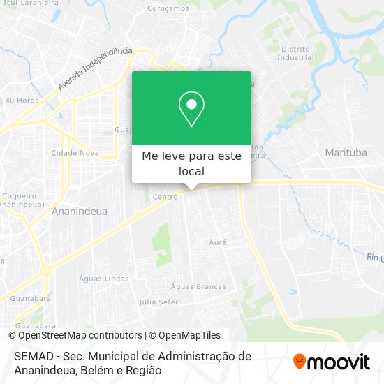 SEMAD - Sec. Municipal de Administração de Ananindeua mapa