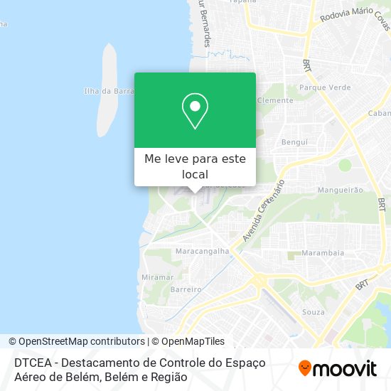 DTCEA - Destacamento de Controle do Espaço Aéreo de Belém mapa