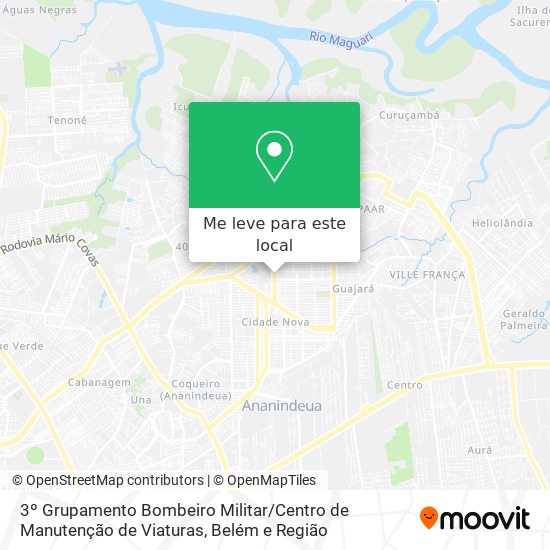 3º Grupamento Bombeiro Militar / Centro de Manutenção de Viaturas mapa