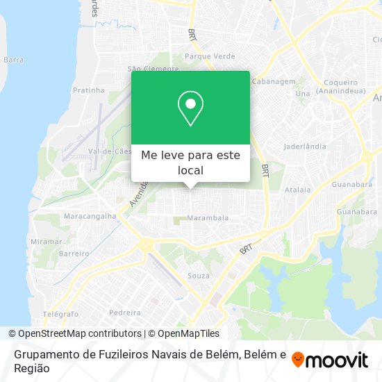Grupamento de Fuzileiros Navais de Belém mapa