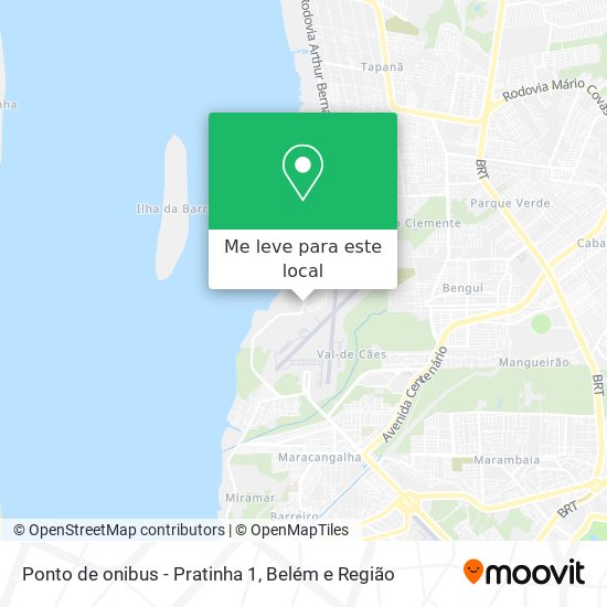 Ponto de onibus - Pratinha 1 mapa