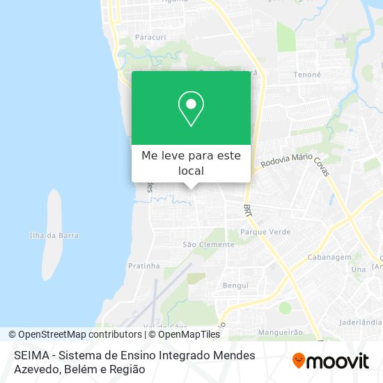SEIMA - Sistema de Ensino Integrado Mendes Azevedo mapa