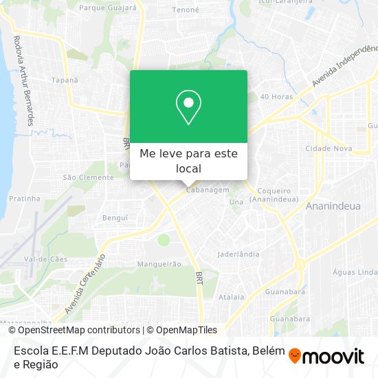 Escola E.E.F.M Deputado João Carlos Batista mapa