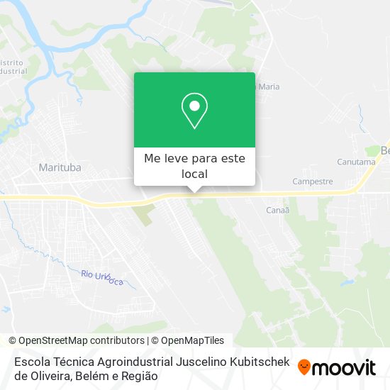 Escola Técnica Agroindustrial Juscelino Kubitschek de Oliveira mapa