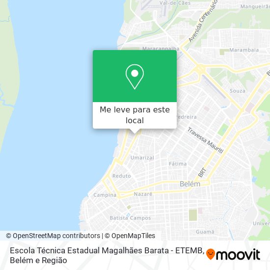 Escola Técnica Estadual Magalhães Barata - ETEMB mapa