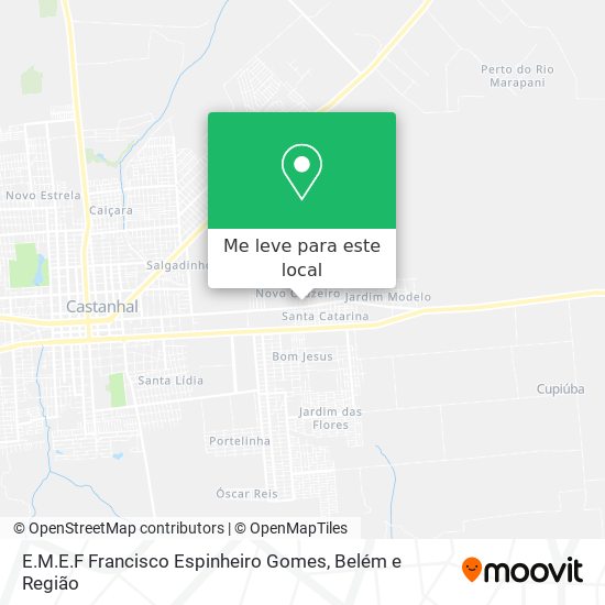 E.M.E.F Francisco Espinheiro Gomes mapa
