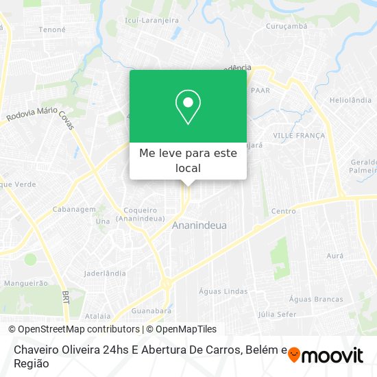 Chaveiro Oliveira 24hs E Abertura De Carros mapa